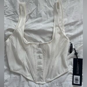White Fox Boutique Structured White Corset
